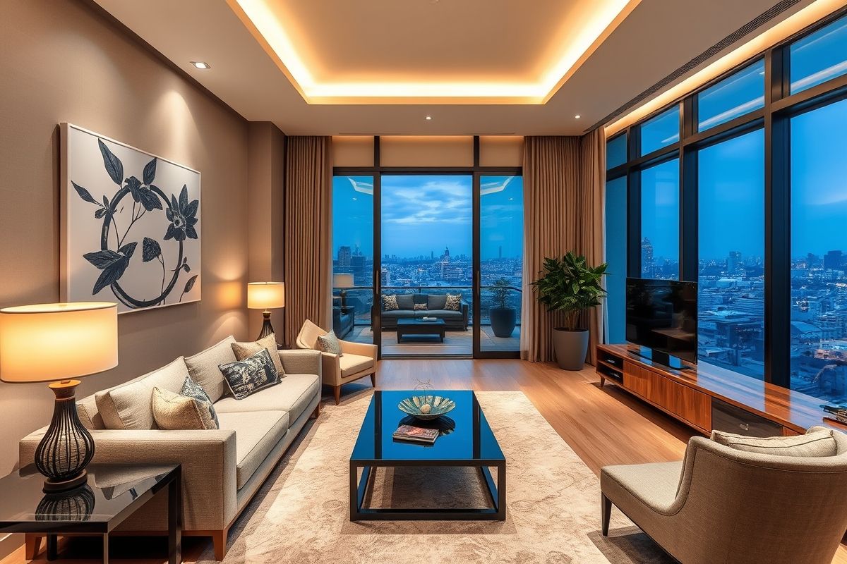 曼谷河畔顶层公寓 - 图片 2