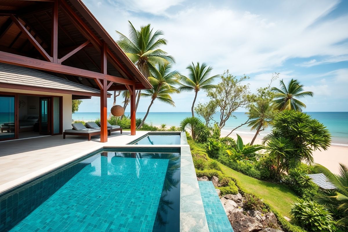 苏梅岛私人海滩别墅