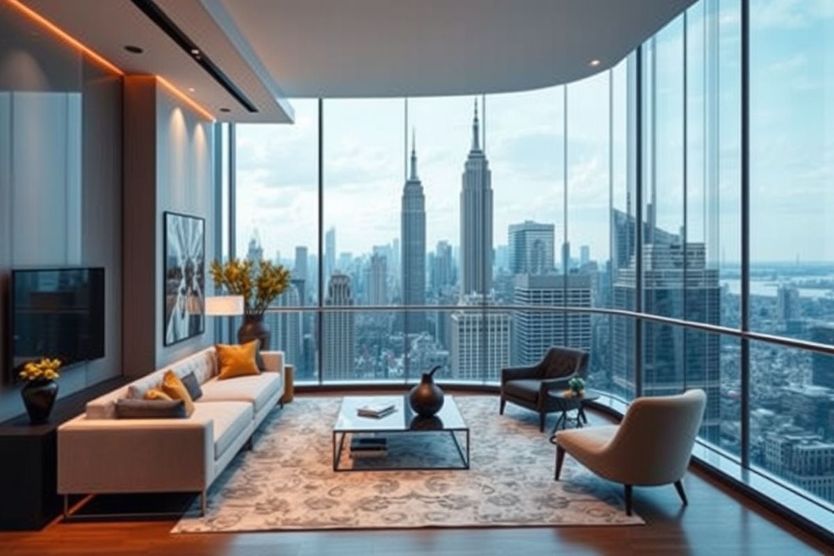 曼哈顿顶层豪华公寓